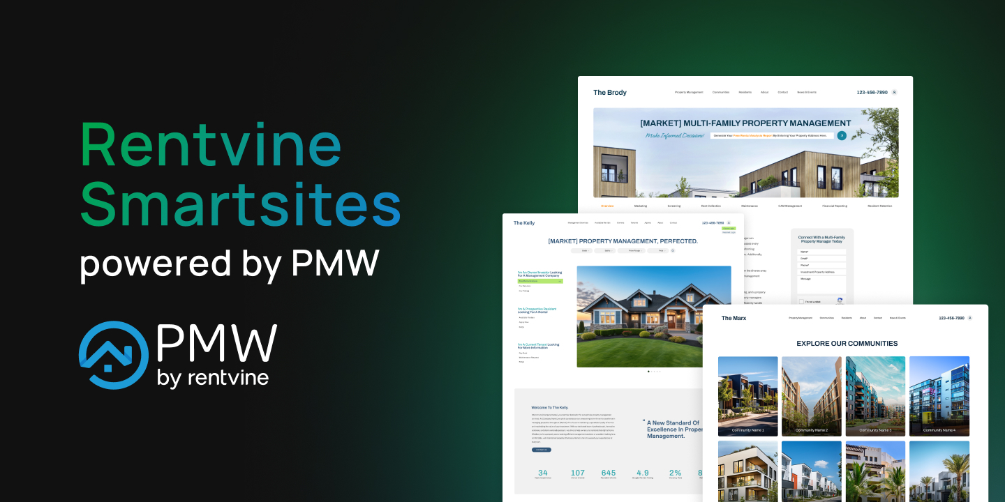 Rentvine Smartsites Powered by PMW